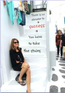 No Elevator to Success Postcard